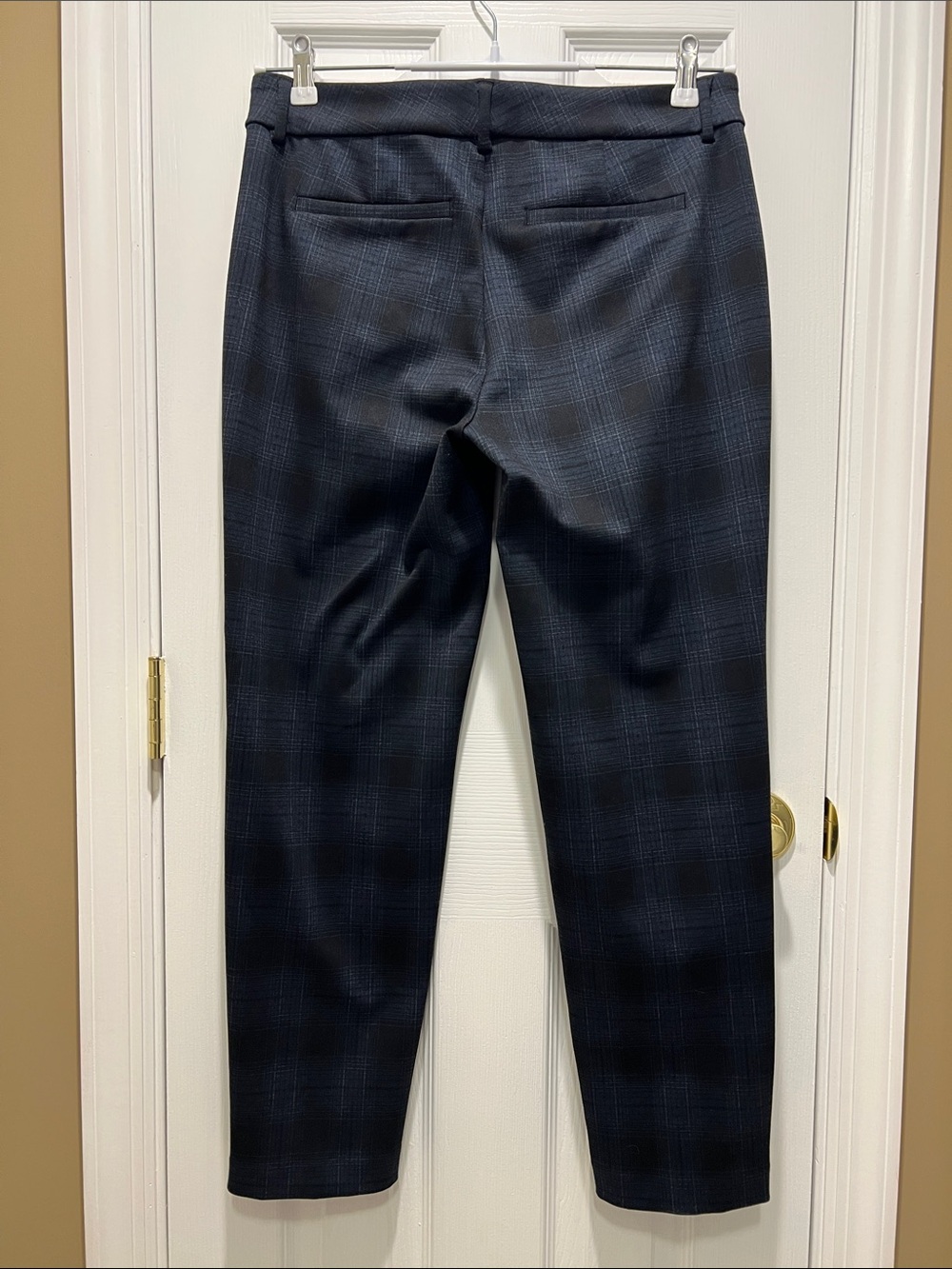 Liverpool Los Angeles Kelsey Trouser Pants - Blue & Gray Tartan Plaid 10/30 - Picture 3 of 11